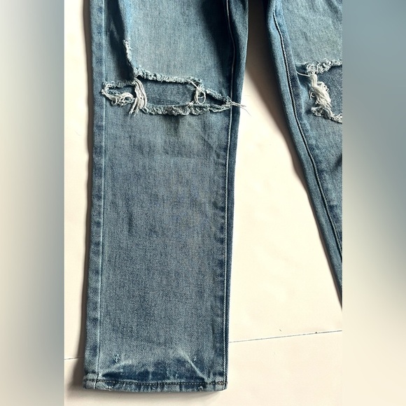 Pacsun Los Angeles Distressed Blue Mom Jeans Size 26 - Picture 3 of 13